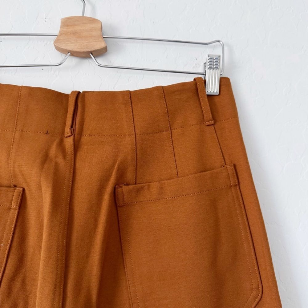 NWT Tahari Wide Leg Pant High Rise Patch Pockets In Burnt Orange Size 10 - Picture 5 of 9